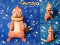 Pokemon Buizel Papercraft 2 泳氣鼬