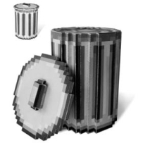 Retro Mac Trash Can Papercraft