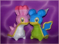 Pokemon Shellos Papercraft (East Sea & West Sea) 無殼海牛