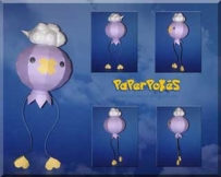 Pokemon Drifloon Papercraft 飄飄球