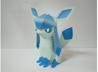 Pokemon Glaceon Papercraft 冰精靈