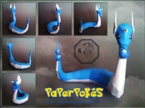 Pokemon Dragonair Papercraft 2 哈克龍